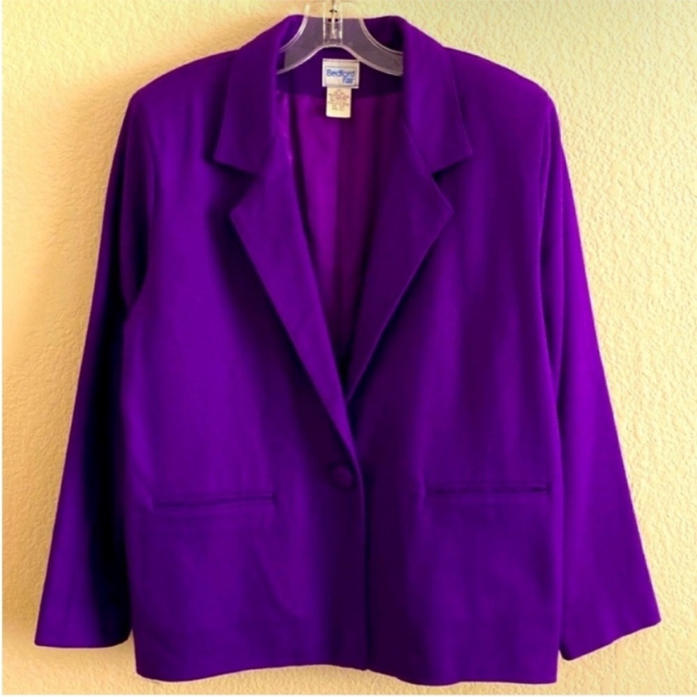 Vintage Purple Blazer Jacket